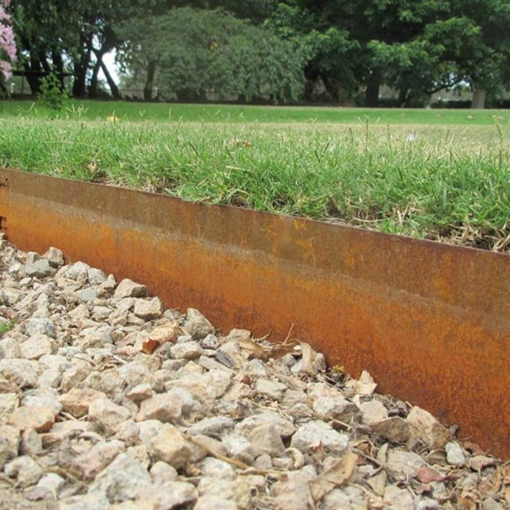Corten Steel Garden Edge - Face Height: 100mm Face Height (Per M): image 2