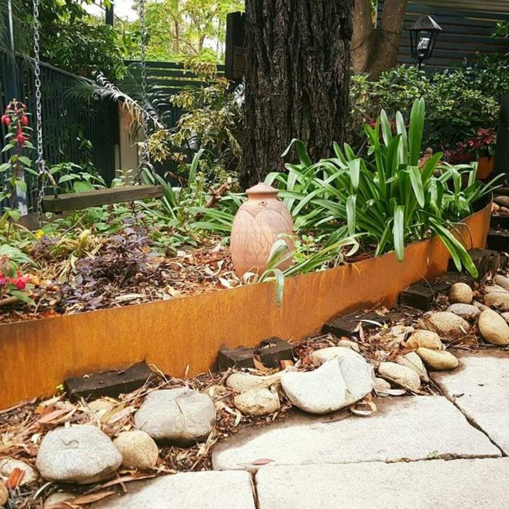 Corten Steel Garden Edge - Face Height: 100mm Face Height (Per M): image 4