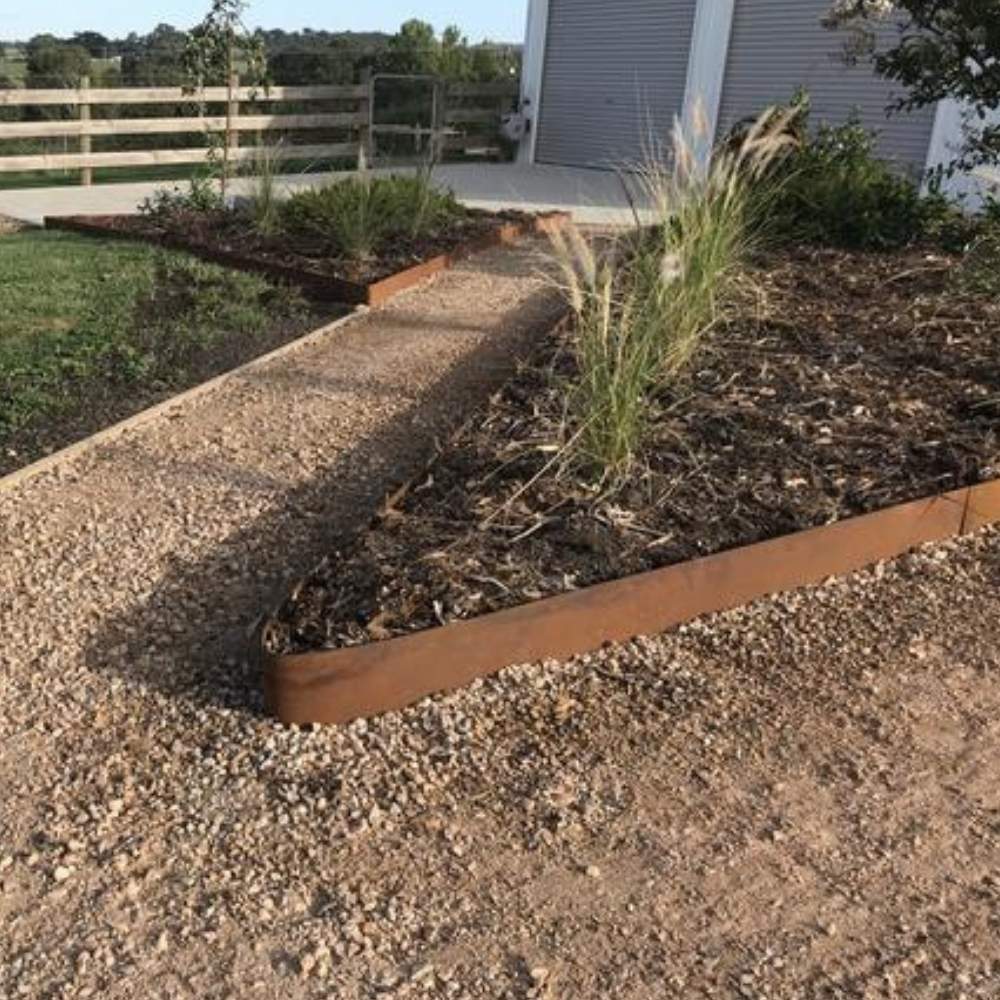 Corten Steel Garden Edge - Face Height: 100mm Face Height (Per M): image 7