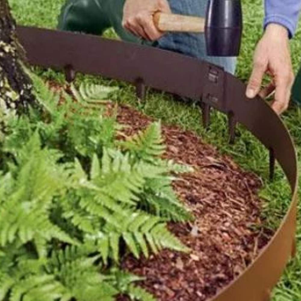 Corten Steel Garden Edge - Face Height: 100mm Face Height (Per M)