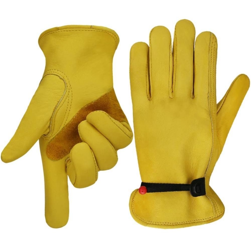 Leather Gardening Gloves - Size: S Small (Option 4): image 3