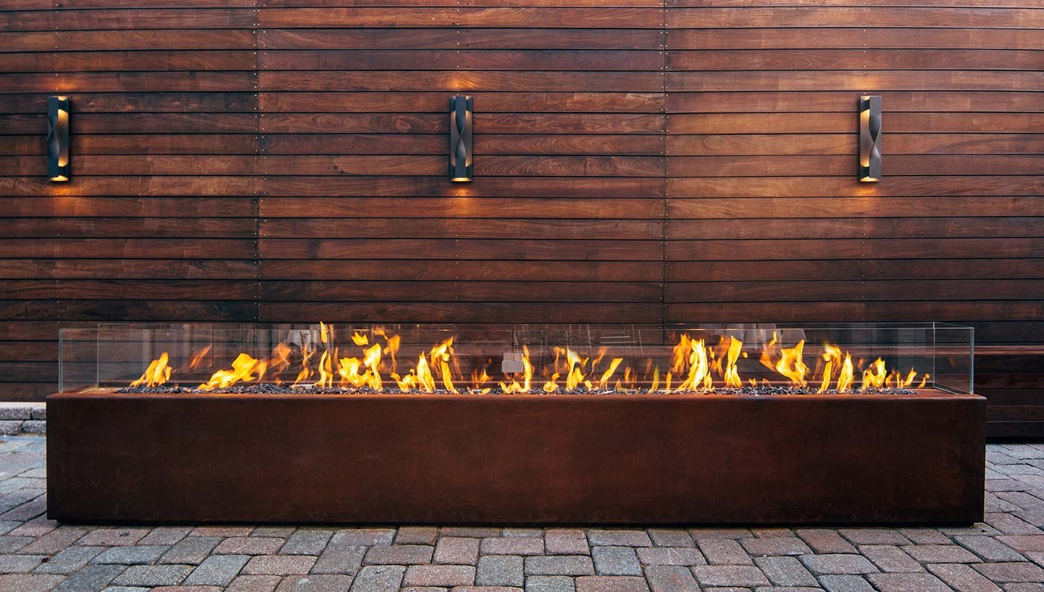 Corten Steel Gas Fire Pit: image 4