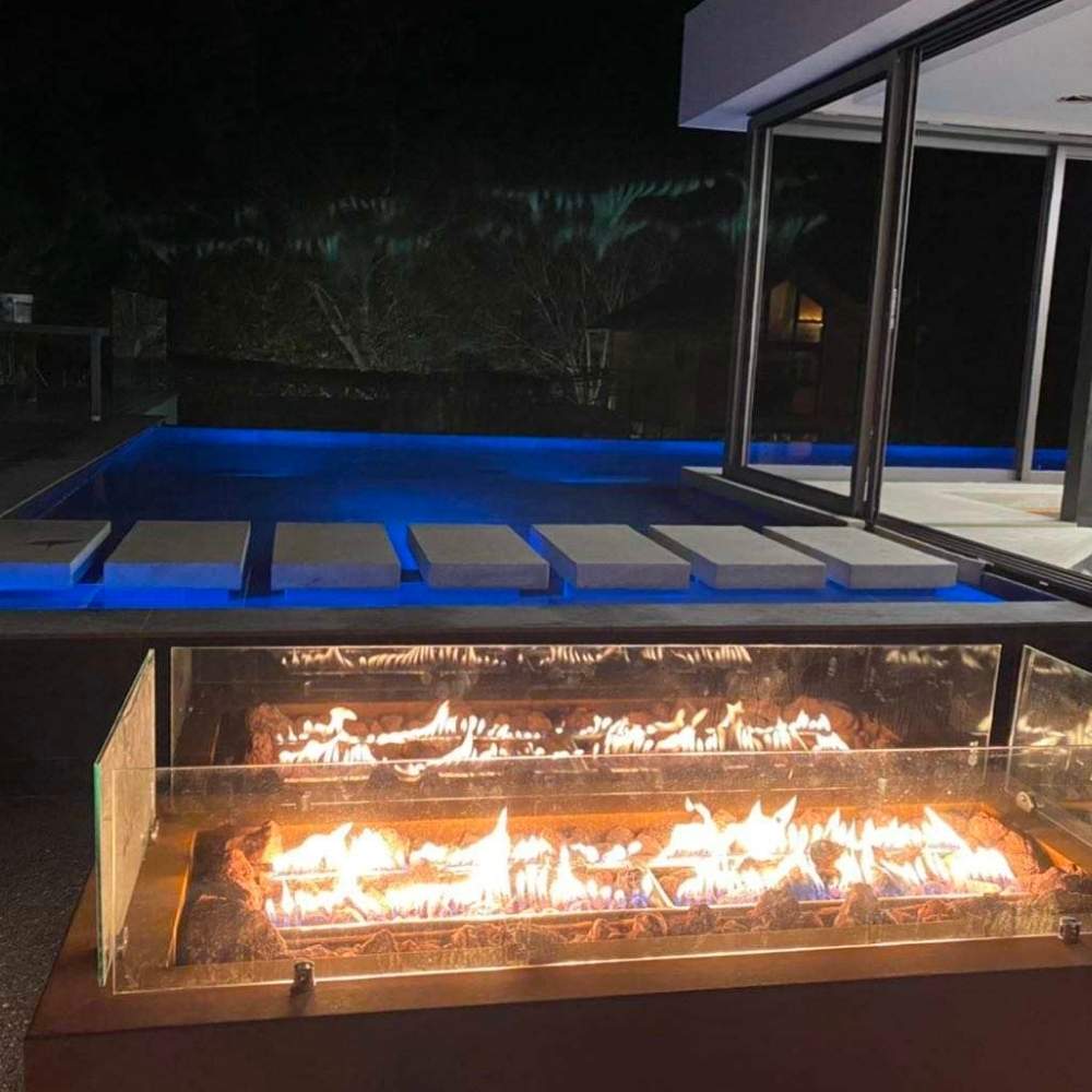 Corten Steel Gas Fire Pit: image 6