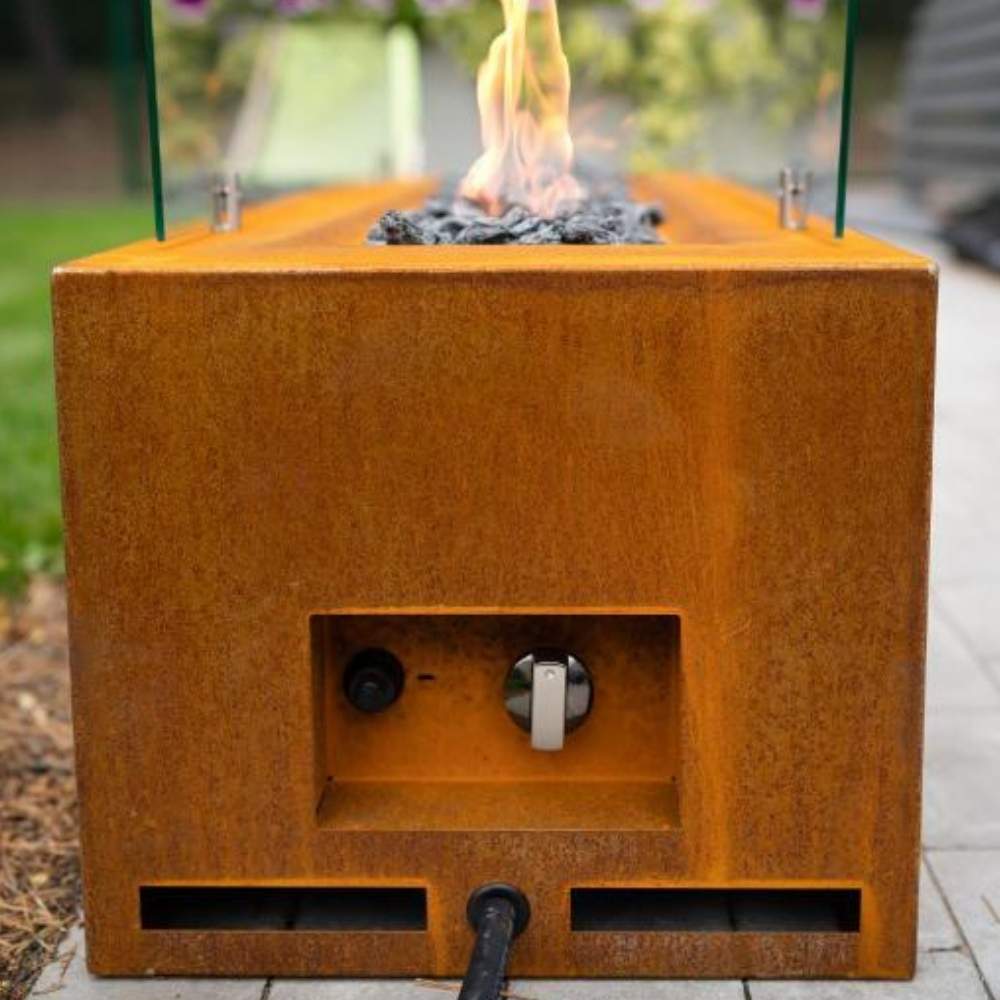 Corten Steel Gas Fire Pit: image 7