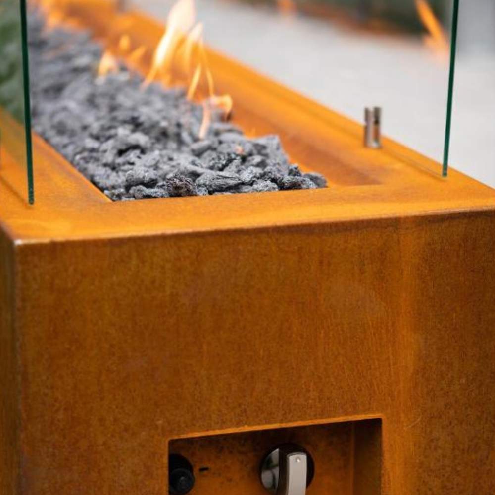 Weathered Steel Gas Fire Pit: image 10