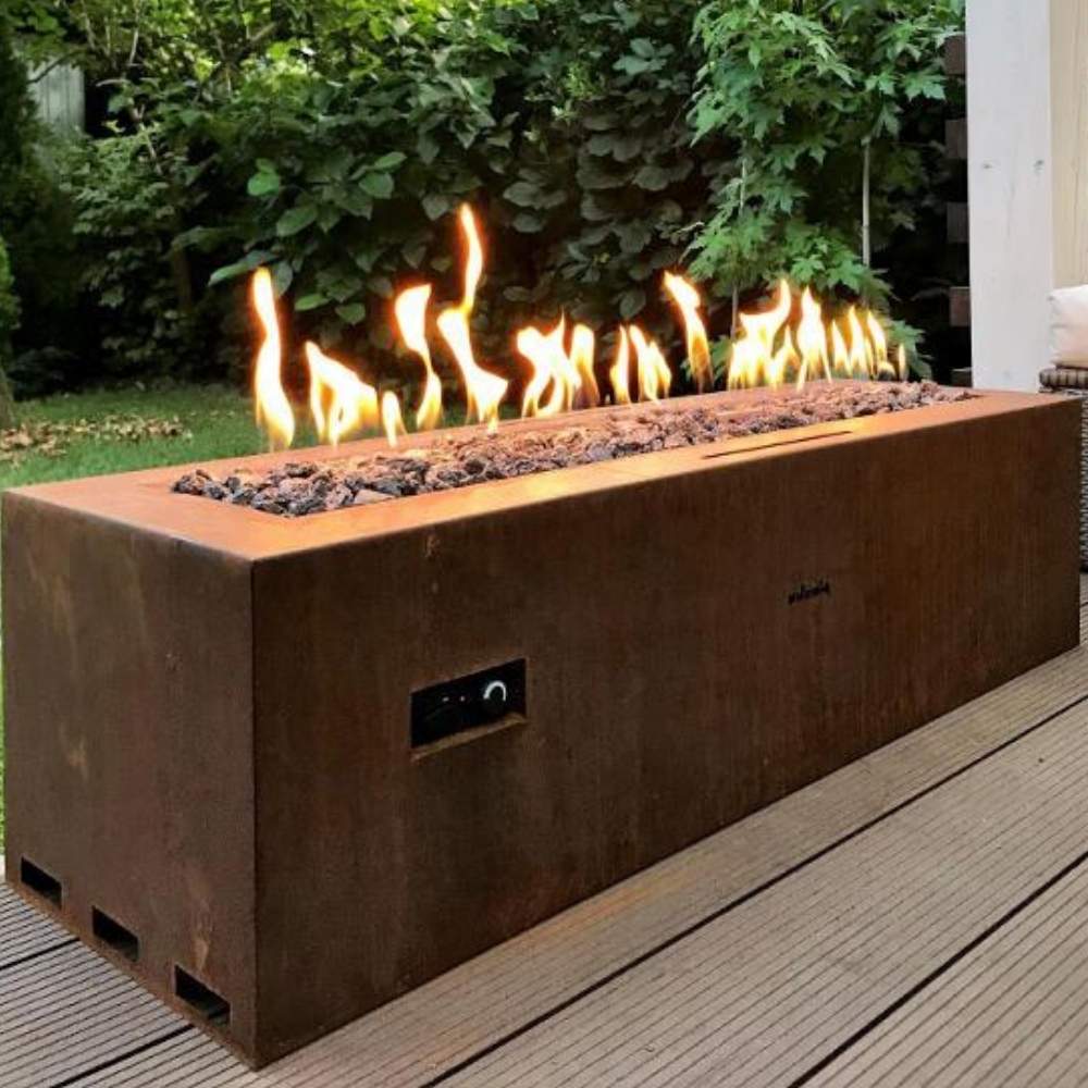 Weathered Steel Gas Fire Pit: image 14