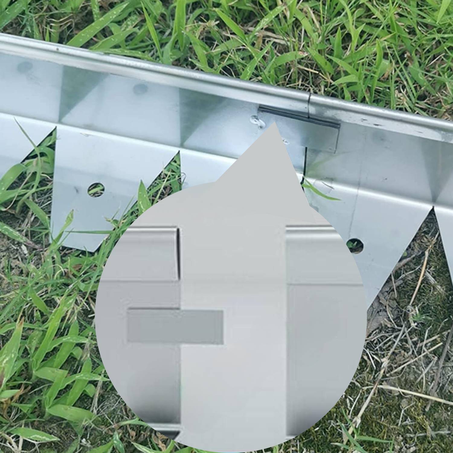 Stainless Steel Garden Edge - Face Height: 50mm Face Height (Per M)