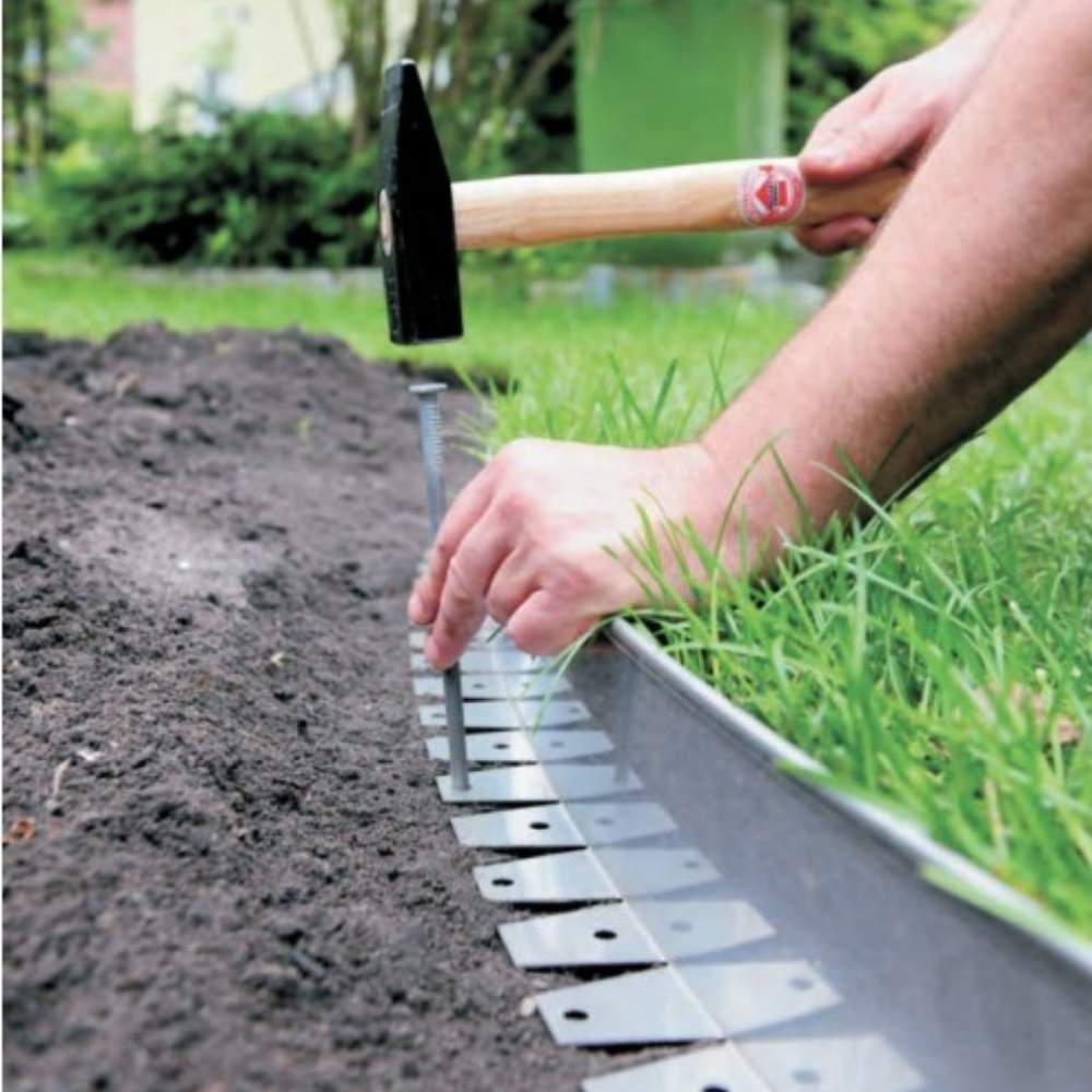 Stainless Steel Garden Edge - Face Height: 50mm Face Height (Per M)