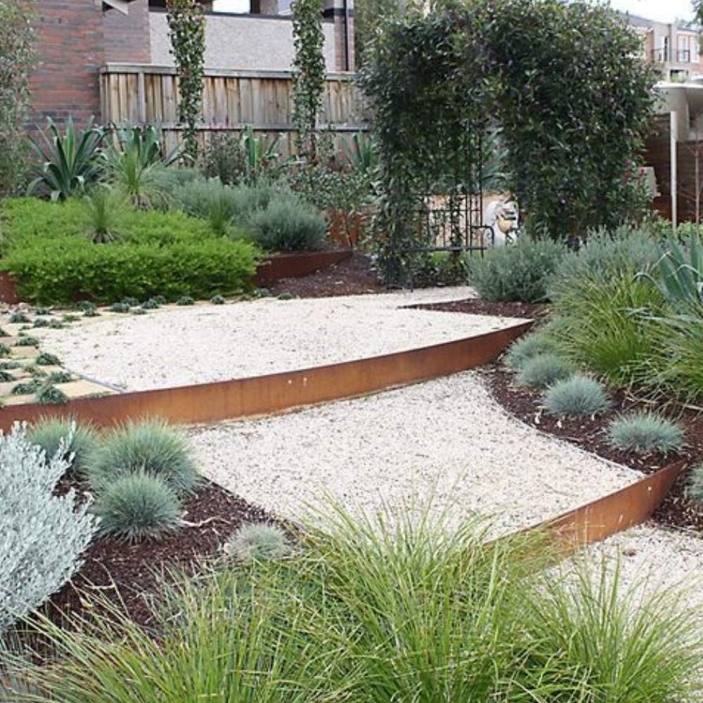 Weathered Steel Landscaping Edge - Face Height: 100mm Face Height (Per M): image 6