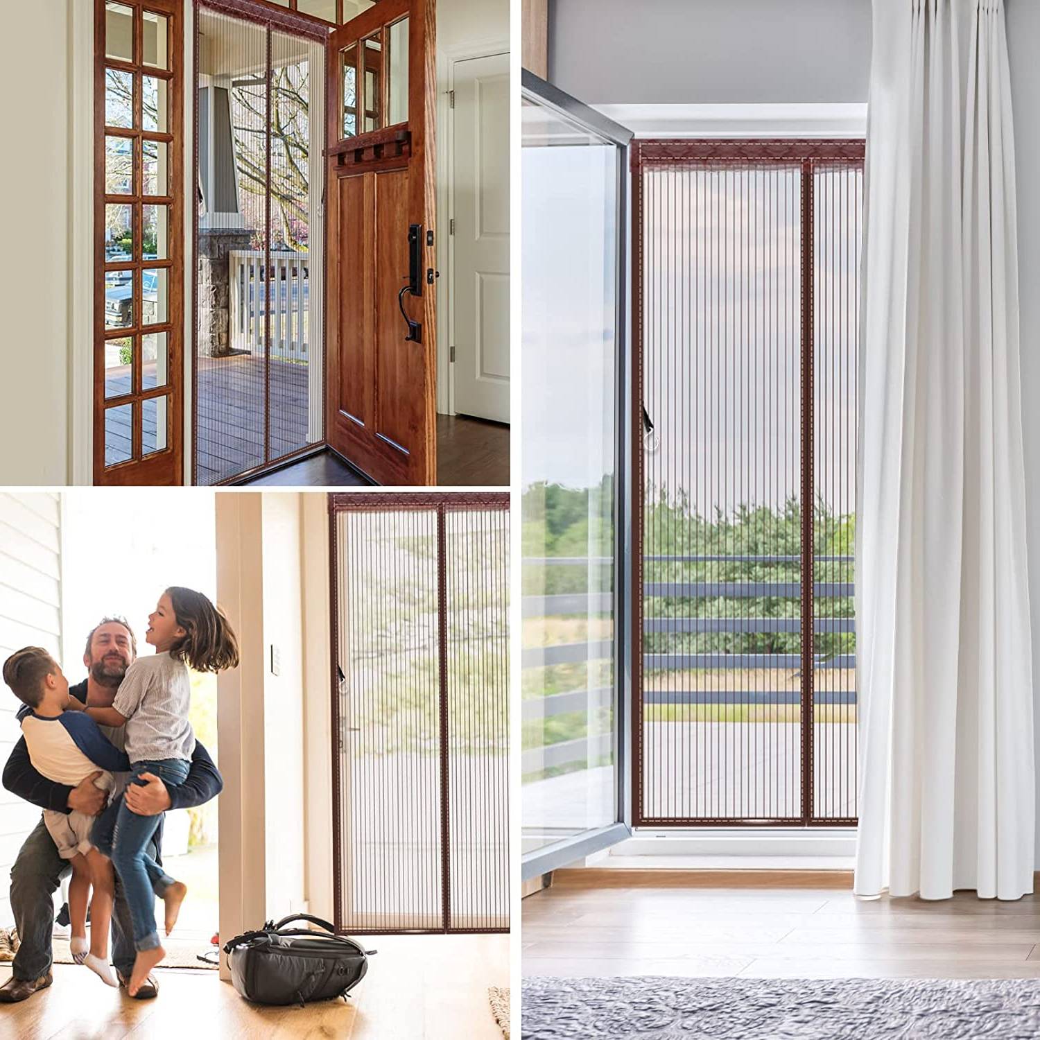 Brown Door Screen - Size: 60cm X 210cm: image 4