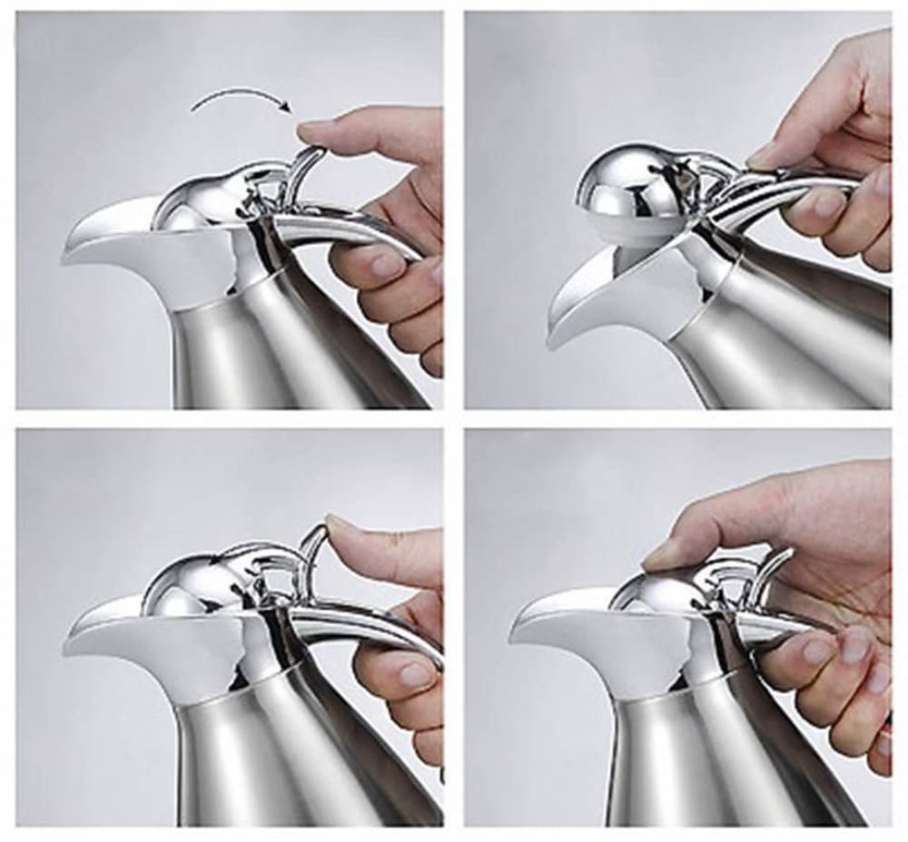 Stainless Steel Thermos Jug - Colour: Blue: image 4