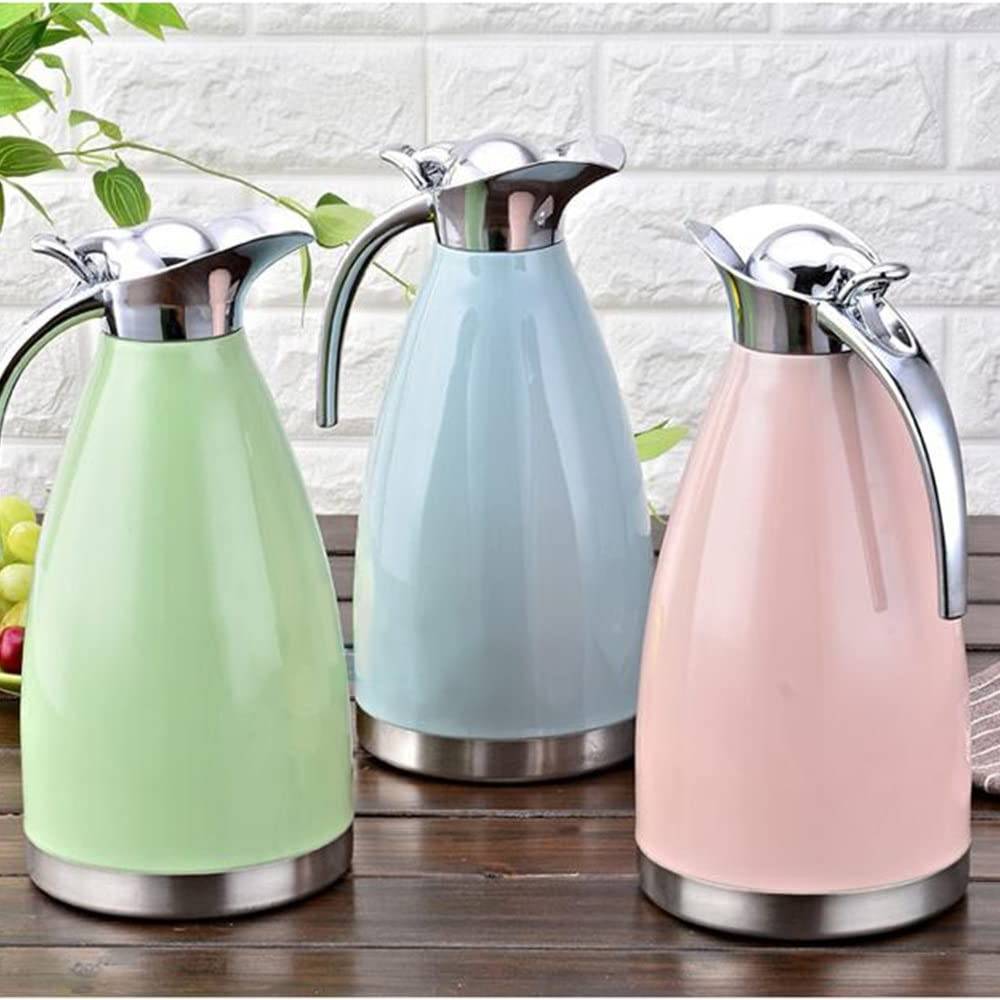 Stainless Steel Thermos Jug - Colour: Green