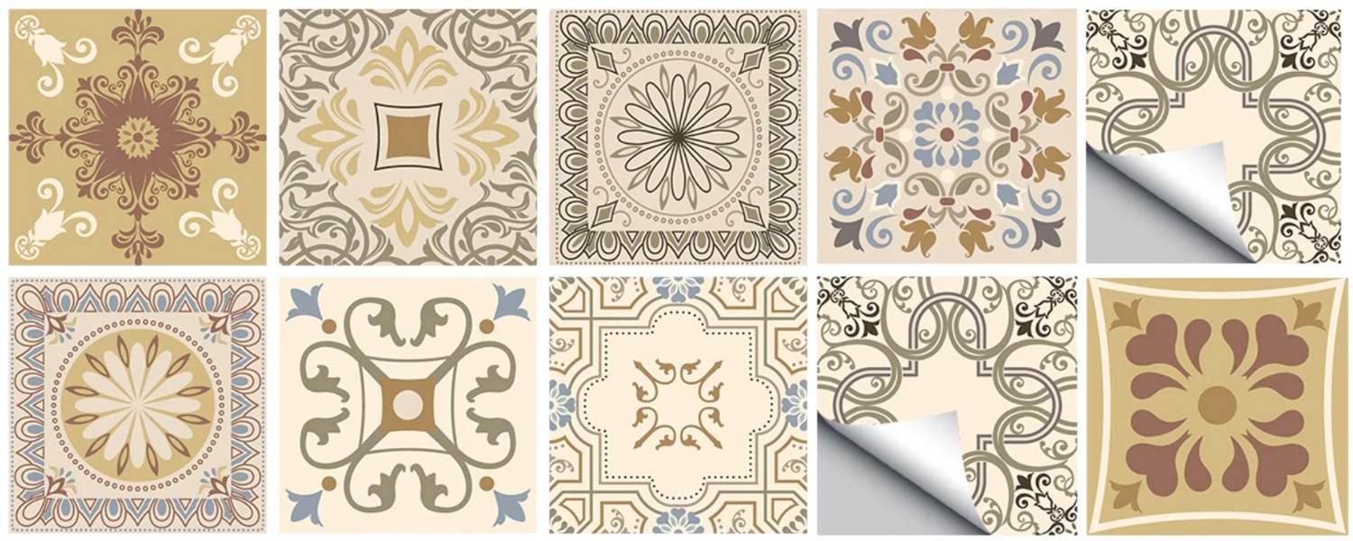 Tile Stickers - Colour: Mz 6 002 (Option 1)