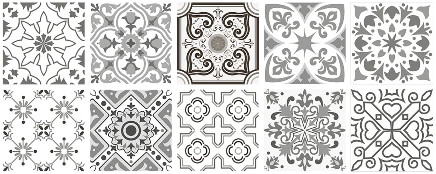 Tile Stickers - Colour: Mz 6 002 (Option 1)