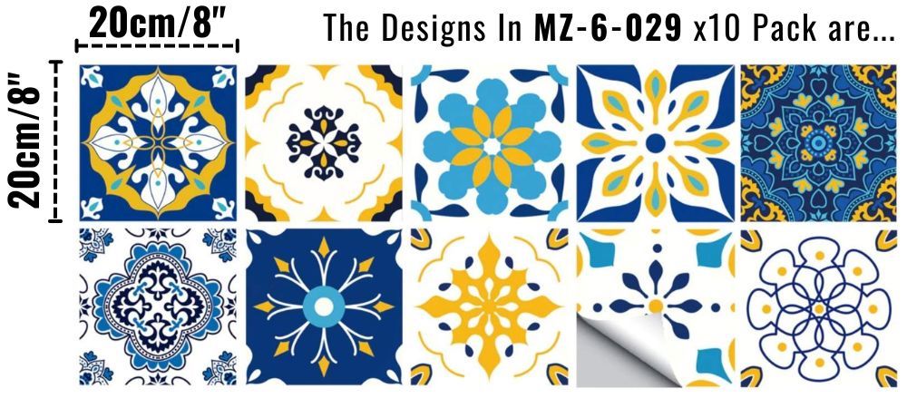 Tile Stickers - Colour: Mz 6 002 (Option 1): image 6
