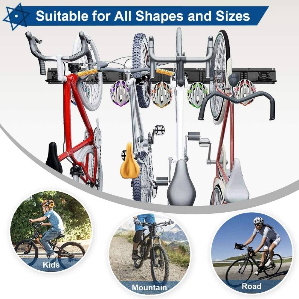 Wall Bike Storage - Rack: 4 Bike: image 2