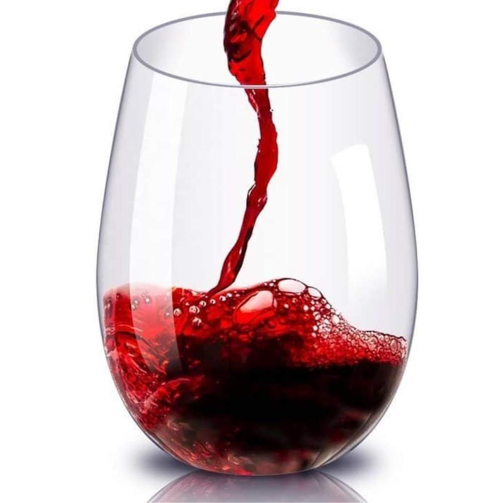Plastic Stemless Wine Glasses: image 1