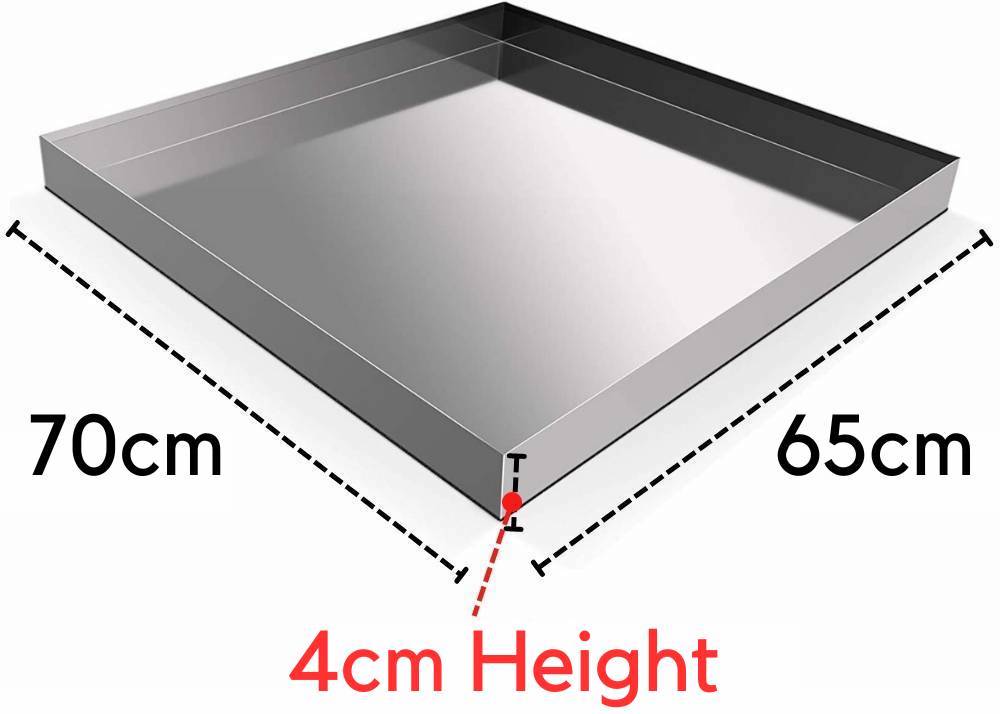 buy stainless steel washer machine drip tray