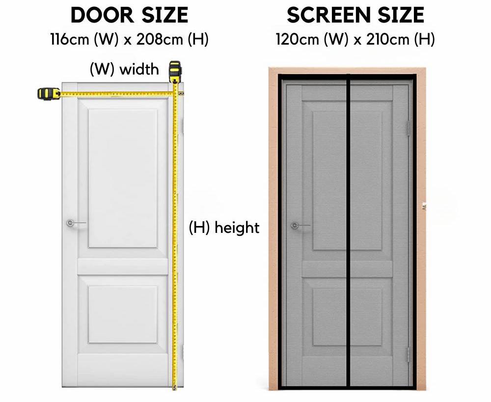 best white fly screen for door